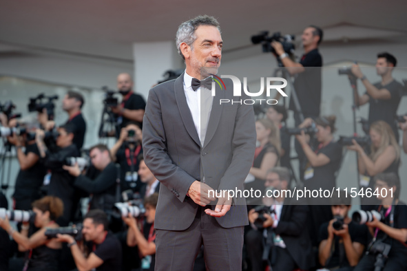 Director Todd Phillips attends the ''Joker: Folie a Deux'' red carpet during the 81st Venice International Film Festival at Sala Grande in V...