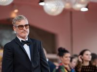 Joaquin Phoenix attends the ''Joker: Folie a Deux'' red carpet during the 81st Venice International Film Festival at Sala Grande in Venice,...