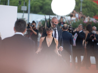 Lady Gaga attends the ''Joker: Folie a Deux'' red carpet during the 81st Venice International Film Festival at Sala Grande in Venice, Italy,...