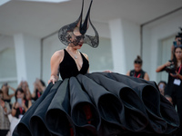 Lady Gaga attends the ''Joker: Folie a Deux'' red carpet during the 81st Venice International Film Festival at Sala Grande in Venice, Italy,...