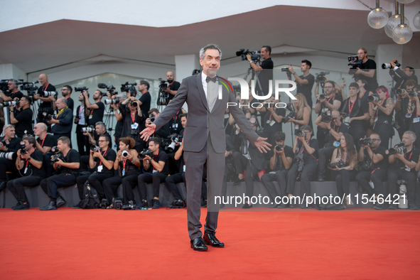 Director Todd Phillips attends the ''Joker: Folie a Deux'' red carpet during the 81st Venice International Film Festival at Sala Grande in V...