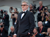 Joaquin Phoenix attends the ''Joker: Folie a Deux'' red carpet during the 81st Venice International Film Festival at Sala Grande in Venice,...