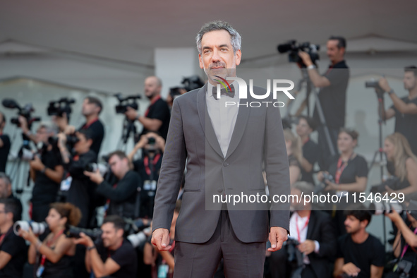 Director Todd Phillips attends the ''Joker: Folie a Deux'' red carpet during the 81st Venice International Film Festival at Sala Grande in V...