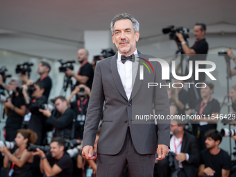 Director Todd Phillips attends the ''Joker: Folie a Deux'' red carpet during the 81st Venice International Film Festival at Sala Grande in V...