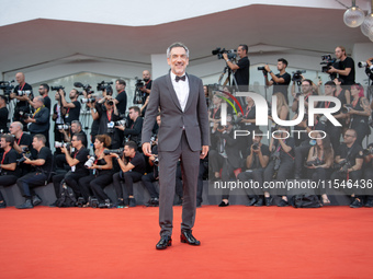 Director Todd Phillips attends the ''Joker: Folie a Deux'' red carpet during the 81st Venice International Film Festival at Sala Grande in V...