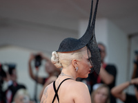 Lady Gaga attends the ''Joker: Folie a Deux'' red carpet during the 81st Venice International Film Festival at Sala Grande in Venice, Italy,...