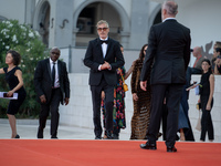 Joaquin Phoenix attends the ''Joker: Folie a Deux'' red carpet during the 81st Venice International Film Festival at Sala Grande in Venice,...