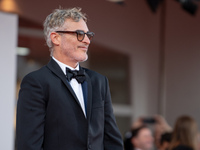 Joaquin Phoenix attends the ''Joker: Folie a Deux'' red carpet during the 81st Venice International Film Festival at Sala Grande in Venice,...