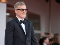 Joaquin Phoenix attends the ''Joker: Folie a Deux'' red carpet during the 81st Venice International Film Festival at Sala Grande in Venice,...