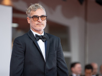 Joaquin Phoenix attends the ''Joker: Folie a Deux'' red carpet during the 81st Venice International Film Festival at Sala Grande in Venice,...