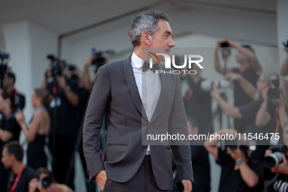 Director Todd Phillips attends the ''Joker: Folie a Deux'' red carpet during the 81st Venice International Film Festival at Sala Grande in V...