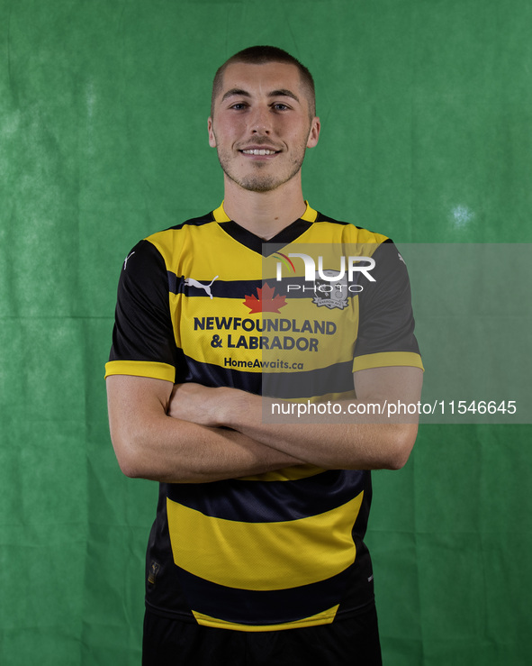 Dean Campbell of Barrow during the Barrow AFC Photocall at Holker Street in Barrow-in-Furness, on September 4, 2024. 