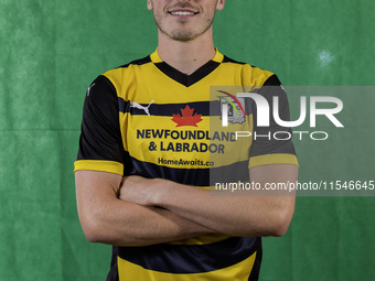 Dean Campbell of Barrow during the Barrow AFC Photocall at Holker Street in Barrow-in-Furness, on September 4, 2024. (