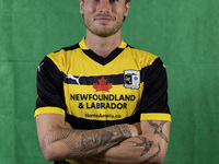 Kian Spence of Barrow during the Barrow AFC Photocall at Holker Street in Barrow-in-Furness, on September 4, 2024. (