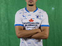 Theo Vassell of Barrow during the Barrow AFC Photocall at Holker Street in Barrow-in-Furness, England, on September 4, 2024. (