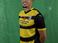 Theo Vassell of Barrow during the Barrow AFC Photocall at Holker Street in Barrow-in-Furness, England, on September 4, 2024. (