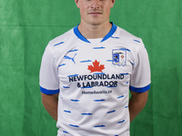 Robbie Gotts of Barrow during the Barrow AFC Photocall at Holker Street in Barrow-in-Furness, England, on September 4, 2024. (