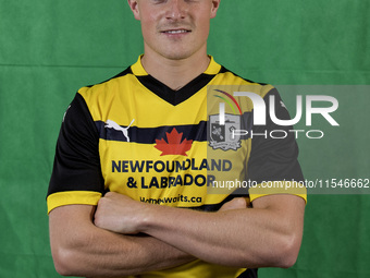 Robbie Gotts of Barrow during the Barrow AFC Photocall at Holker Street in Barrow-in-Furness, England, on September 4, 2024. (