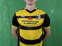 Rory Feely of Barrow during the Barrow AFC Photocall at Holker Street in Barrow-in-Furness, England, on September 4, 2024. (