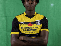 Sean Etaluku of Barrow during the Barrow AFC Photocall at Holker Street in Barrow-in-Furness, on September 4, 2024. (