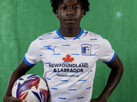 Sean Etaluku of Barrow during the Barrow AFC Photocall at Holker Street in Barrow-in-Furness, on September 4, 2024. (