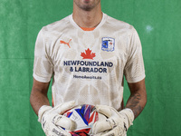 Barrow's Wyll Stanway during the Barrow AFC Photocall at Holker Street in Barrow-in-Furness, on September 4, 2024. (