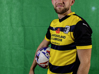 Ben Jackson of Barrow during the Barrow AFC Photocall at Holker Street in Barrow-in-Furness, on September 4, 2024. (