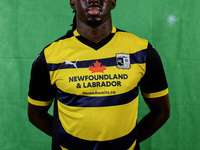 Barrow's Junior Tiensia during the Barrow AFC Photocall at Holker Street in Barrow-in-Furness, England, on September 4, 2024. (