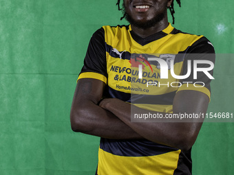 Katia Kouyate of Barrow during the Barrow AFC Photocall at Holker Street in Barrow-in-Furness, on September 4, 2024. (