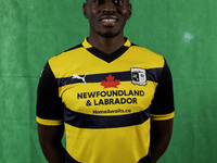 Mazeed Ogungbo of Barrow during the Barrow AFC Photocall at Holker Street in Barrow-in-Furness, on September 4, 2024. (