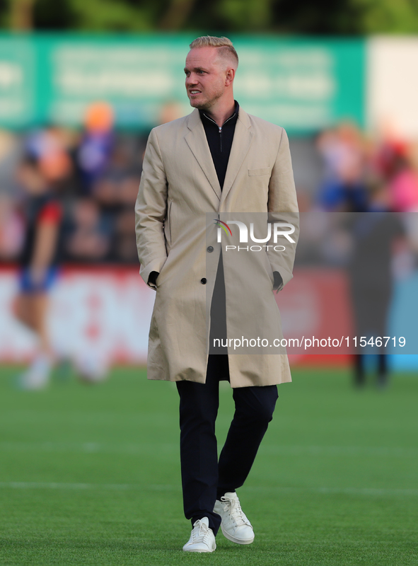 Arsenal Manager Jonas Eidevall before the UEFA Women's Champions League Group Three 1st Round Semi-Final match between Arsenal and Glasgow R...