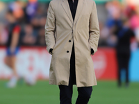 Arsenal Manager Jonas Eidevall before the UEFA Women's Champions League Group Three 1st Round Semi-Final match between Arsenal and Glasgow R...