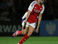 Alessia Russo celebrates her goal during the UEFA Women's Champions League Group Three 1st Round Semi-Final match between Arsenal and Glasgo...