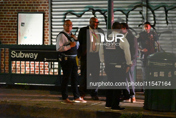 A 47-year-old male is shot in the head and killed at the Rockaway Avenue C Train Station on Fulton Street and Thomas S Boyland Street in Bro...