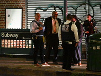 A 47-year-old male is shot in the head and killed at the Rockaway Avenue C Train Station on Fulton Street and Thomas S Boyland Street in Bro...