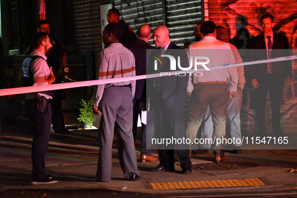 A 47-year-old male is shot in the head and killed at the Rockaway Avenue C Train Station on Fulton Street and Thomas S Boyland Street in Bro...