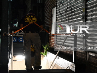 A 47-year-old male is shot in the head and killed at the Rockaway Avenue C Train Station on Fulton Street and Thomas S Boyland Street in Bro...