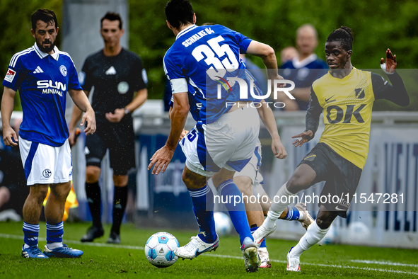 NAC player Sana Fernandes during the match Schalke 04 - NAC (friendly) at the Parkstadium for the Dutch Eredivisie season 2024-2025 in Gelse...