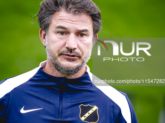 NAC trainer Carl Hoefkens during the match Schalke 04 vs. NAC (friendly) at the Parkstadium for the Dutch Eredivisie season 2024-2025 in Gel...