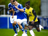 SC Schalke 04 player Mehmet Can Aydin and NAC player Sana Fernandes during the match Schalke 04 vs. NAC (friendly) at the Parkstadium for th...