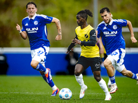 SC Schalke 04 player Mehmet Can Aydin and NAC player Sana Fernandes during the match Schalke 04 vs. NAC (friendly) at the Parkstadium for th...