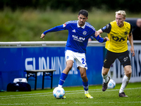 SC Schalke 04 player Ilyes Hamache and NAC player Casper Staring during the match Schalke 04 vs. NAC (friendly) at the Parkstadium in Gelsen...