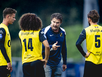 NAC trainer Carl Hoefkens during the match Schalke 04 vs. NAC (friendly) at the Parkstadium for the Dutch Eredivisie season 2024-2025 in Gel...