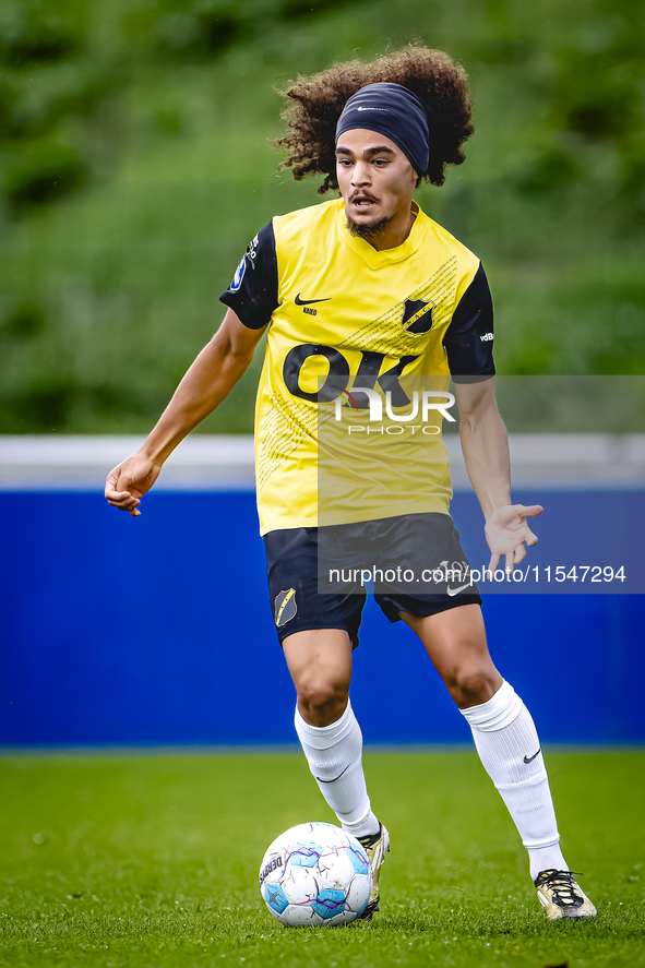 NAC player Adam Kaied during the match between Schalke 04 and NAC (friendly) at the Parkstadium for the Dutch Eredivisie season 2024-2025 in...