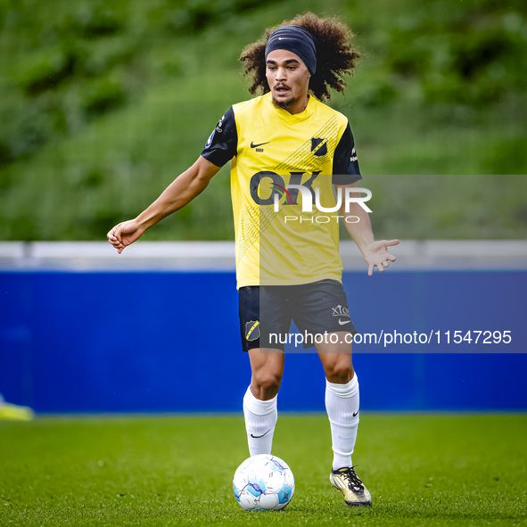 NAC player Adam Kaied during the match between Schalke 04 and NAC (friendly) at the Parkstadium for the Dutch Eredivisie season 2024-2025 in...