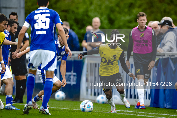 NAC player Sana Fernandes during the match Schalke 04 - NAC (friendly) at the Parkstadium for the Dutch Eredivisie season 2024-2025 in Gelse...