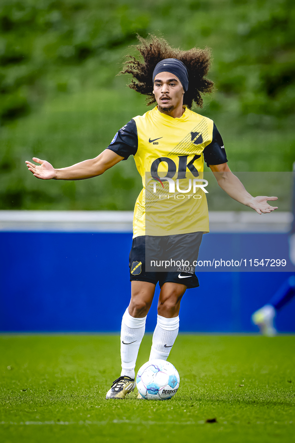 NAC player Adam Kaied during the match between Schalke 04 and NAC (friendly) at the Parkstadium for the Dutch Eredivisie season 2024-2025 in...