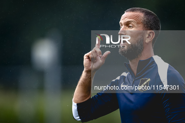 Physical trainer of NAC Niek Ripson during the match Schalke 04 - NAC (friendly) at the Parkstadium for the Dutch Eredivisie season 2024-202...