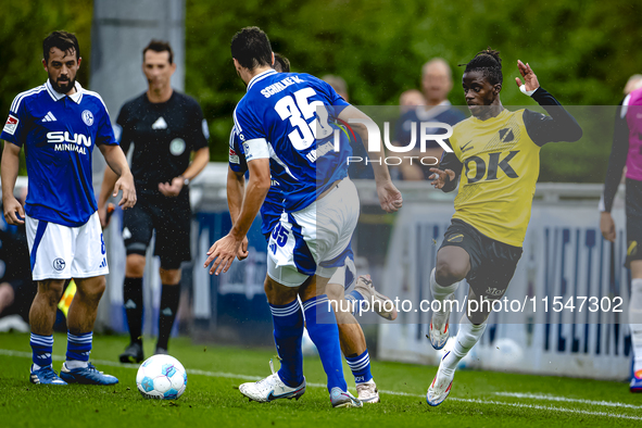 NAC player Sana Fernandes during the match Schalke 04 - NAC (friendly) at the Parkstadium for the Dutch Eredivisie season 2024-2025 in Gelse...