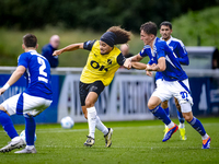 NAC player Adam Kaied and SC Schalke 04 player Max Gruger during the match Schalke 04 vs. NAC (friendly) at the Parkstadium for the Dutch Er...